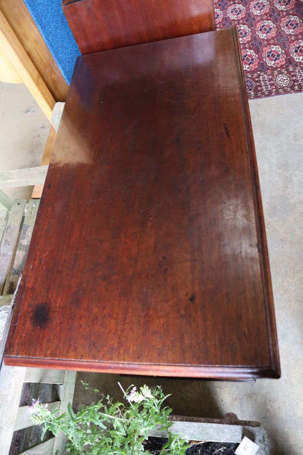 A George III mahogany chest, width 94cm depth 51cm height 91cm